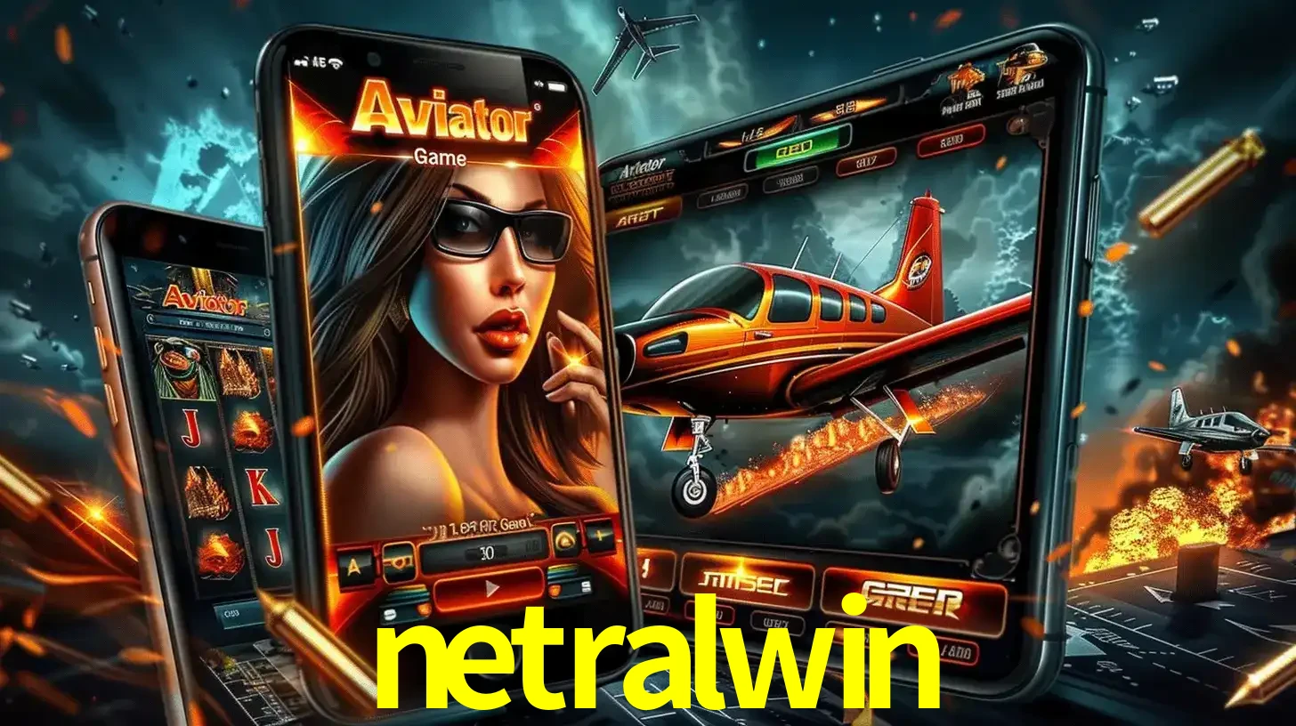 O popular jogo de apostas Aviator exibido em vários celulares e tablets, mostrando a interface emocionante e a ação de voo disponíveis para jogar agora no netralwin.