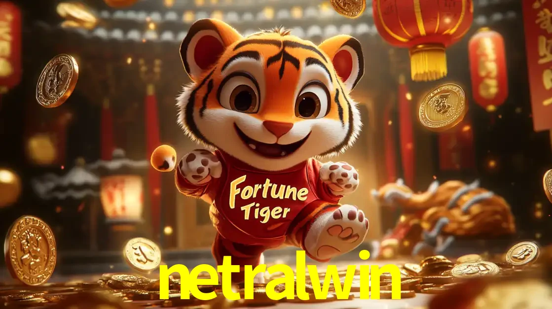 O alegre personagem do Fortune Tiger correndo sobre um caminho de moedas de ouro, simbolizando os grandes prêmios e a diversão do popular jogo de slot do netralwin.